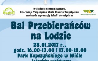 Plakat promujący Bal Przebierańców na Lodzie